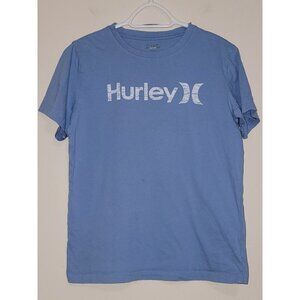 Hurley Baby Blue Short Sleeves T shirt SZ XL 100% Cotton
